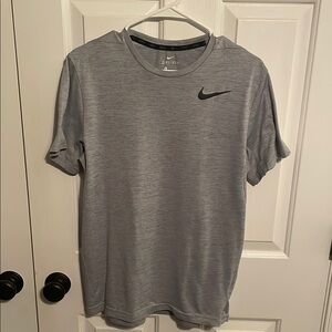 Nike Gray Short Sleeve Tee with Swoosh